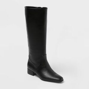 Universal Thread Black Rhi Boots with Memory Foam Insole
